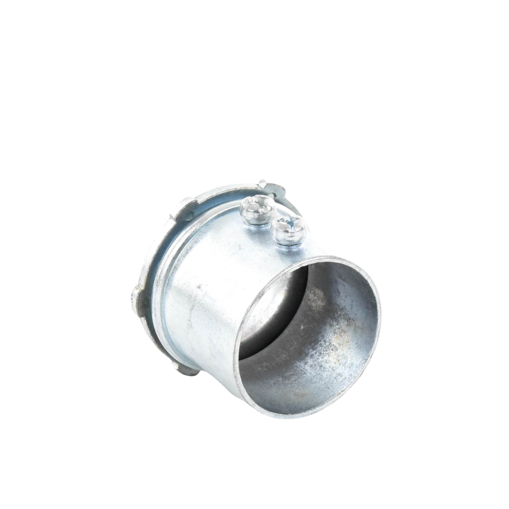 Conector 3/4" (19mm) pared delgada con tornillo tipo americano galvanizado etiqueta verde