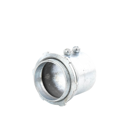 Conector 3/4" (19mm) pared delgada con tornillo tipo americano galvanizado etiqueta verde