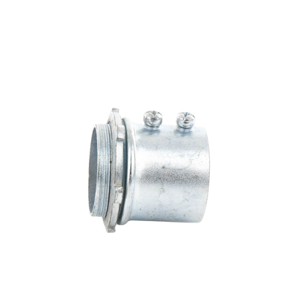 Conector 3/4" (19mm) pared delgada con tornillo tipo americano galvanizado etiqueta verde