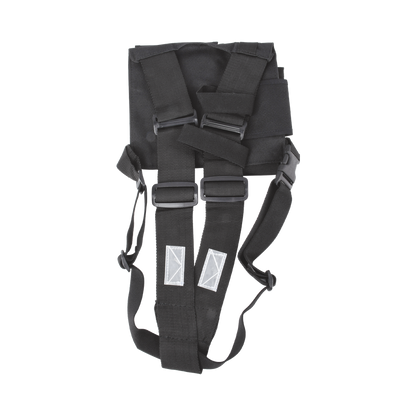Pechera Universal sin logo con soporte para radio y bolígrafo más bolsa con cinta adherente para su seguridad.