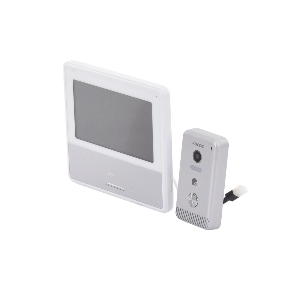 KIT DE VIDEOPORTERO IP COLOR NEGRO / Apertura con app / Súper elegante / Monitor WIFI / Alimentación 110vca