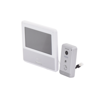 KIT DE VIDEOPORTERO IP COLOR NEGRO / Apertura con app / Súper elegante / Monitor WIFI / Alimentación 110vca