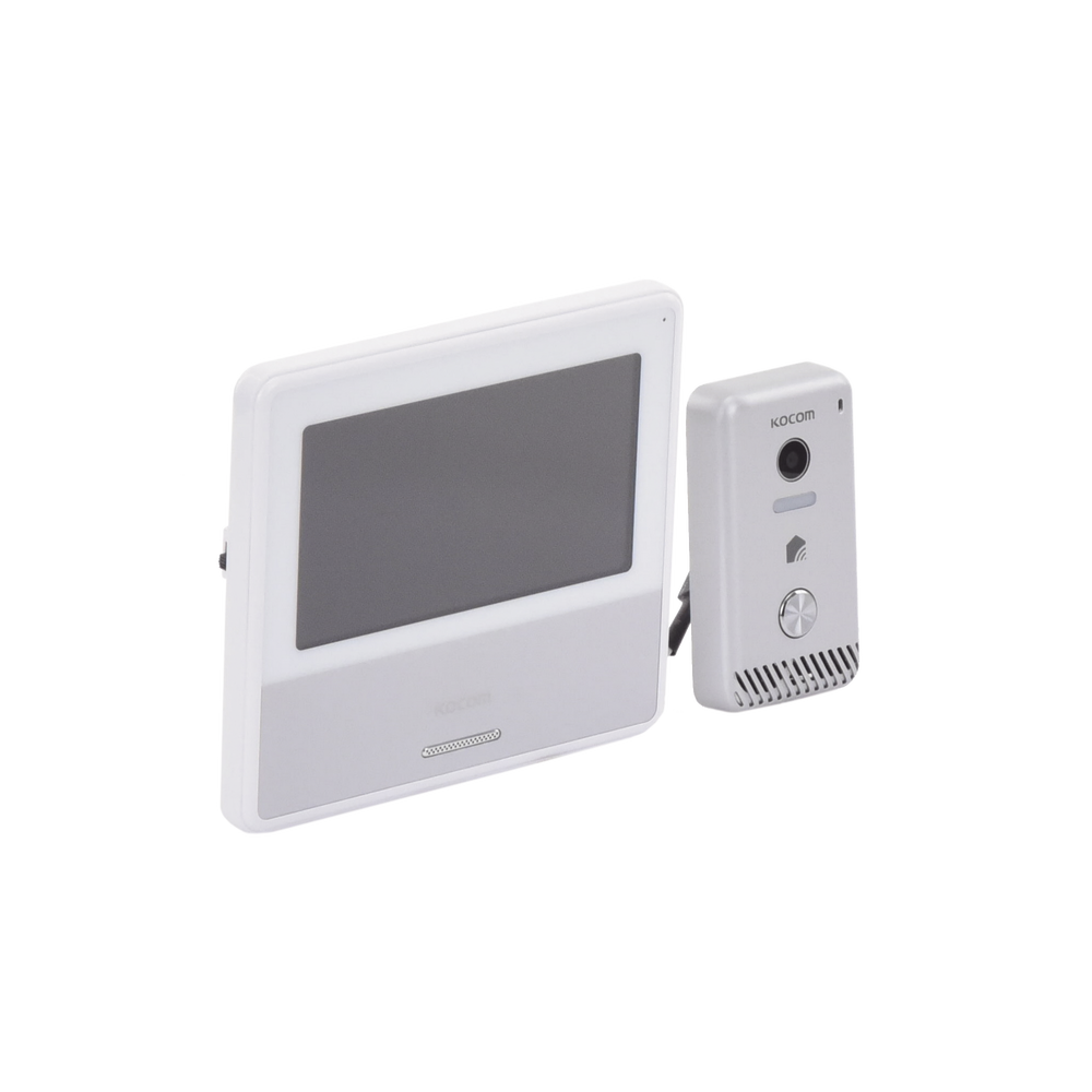 KIT DE VIDEOPORTERO IP COLOR NEGRO / Apertura con app / Súper elegante / Monitor WIFI / Alimentación 110vca