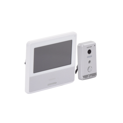 KIT DE VIDEOPORTERO IP COLOR NEGRO / Apertura con app / Súper elegante / Monitor WIFI / Alimentación 110vca