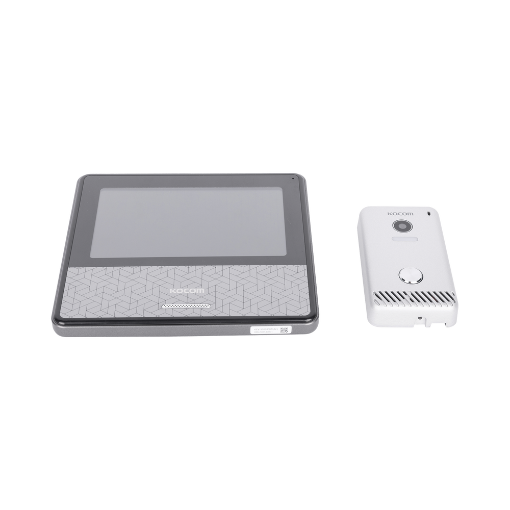KIT DE VIDEOPORTERO IP COLOR NEGRO / Apertura con app / Súper elegante / Monitor WIFI / Alimentación 110vca