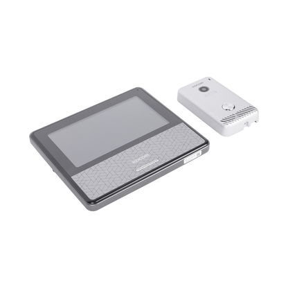 KIT DE VIDEOPORTERO IP COLOR NEGRO / Apertura con app / Súper elegante / Monitor WIFI / Alimentación 110vca