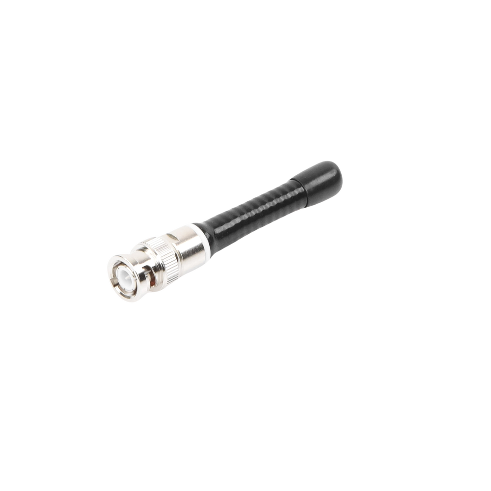 Antena Helicoidal, 1/4 de onda, sintonizada (recortada) 406-512 MHz, BNC Macho.