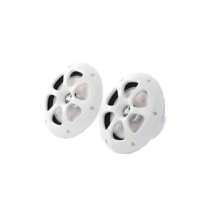 Par de altavoces fabricado en grado marinos en color blanco de 6.5"  de 100 W de entrada máxima