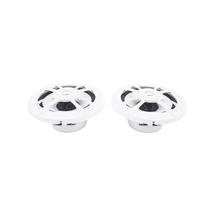 Par de altavoces fabricados en grado marinos en color blanco de 6.5" potencia máxima de 150 W
