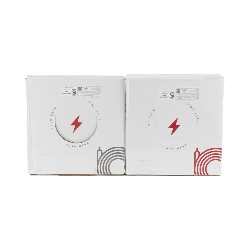Kit de 2 rollos de 100 metros de cable fotovoltaico de cobre, rojo y negro, calibre 10 AWG (6mm²), Tipo PV,  1000/2000 V y 120°C.