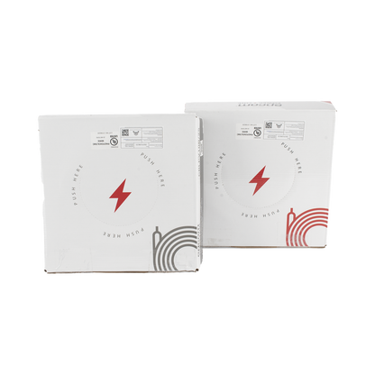 Kit de 2 rollos de 25 metros de cable fotovoltaico de cobre, rojo y negro, calibre 10 AWG (6mm²), Tipo PV,  1000/2000 V y 120°C.