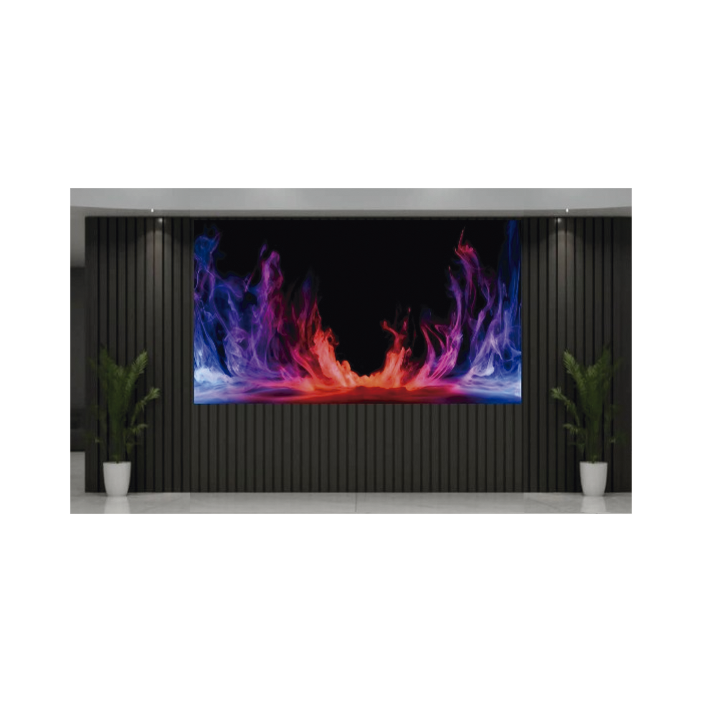 Kit de Videowall LED pitch 2.5 / 3.0 x 1.68 Metros / Resolución 1200 x 680 / Instalación a Pared