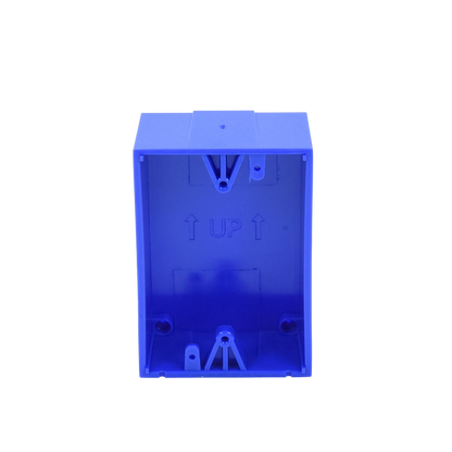 Caja trasera de montaje color azul para estaciones de parada STOPPER
