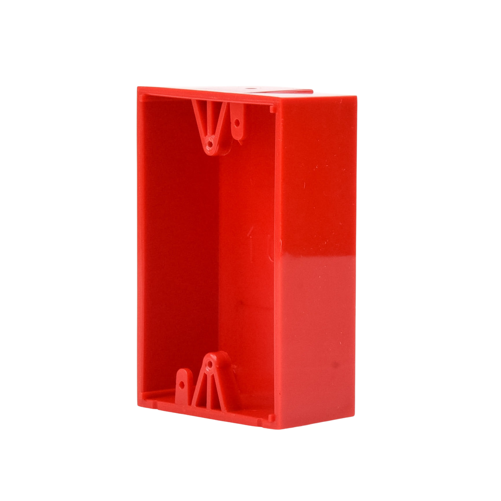 Caja trasera de montaje color rojo para estaciones de parada STOPPER