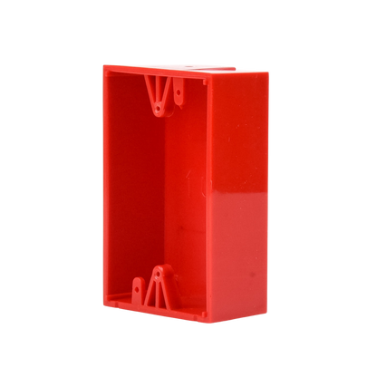 Caja trasera de montaje color rojo para estaciones de parada STOPPER
