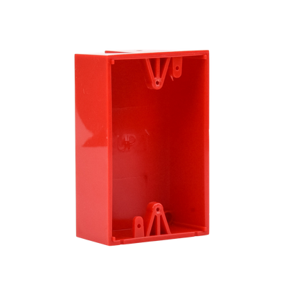 Caja trasera de montaje color rojo para estaciones de parada STOPPER