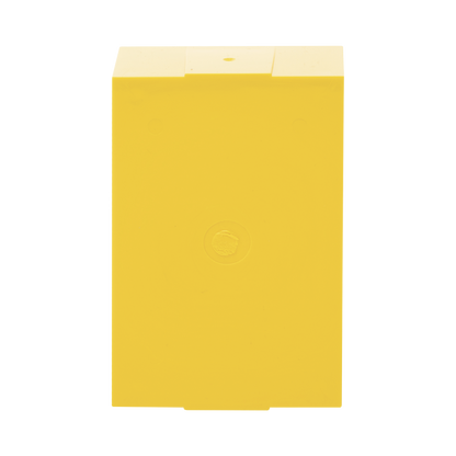 Caja trasera de montaje color amarillo para estaciones de parada STOPPER