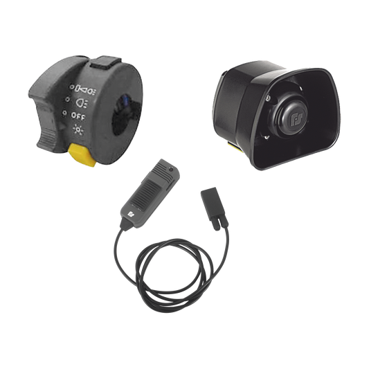 Kit Para Motocicleta FEDERAL SIGNAL , Sirena/Bocina de 30 Watt, Controlador y Micrófono