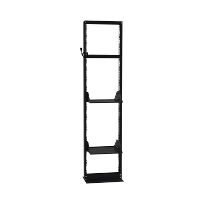 Kit de Rack Estándar 19", 45 UR con 2 Charolas  y PDU (8 tomas). Ideal para UPS y Servidores tipo Torre.