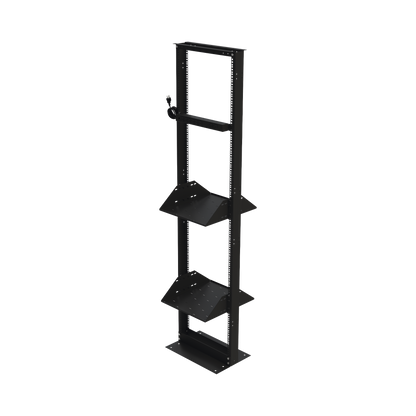 Kit de Rack Estándar 19", 45 UR con 2 Charolas  y PDU (8 tomas). Ideal para UPS y Servidores tipo Torre.