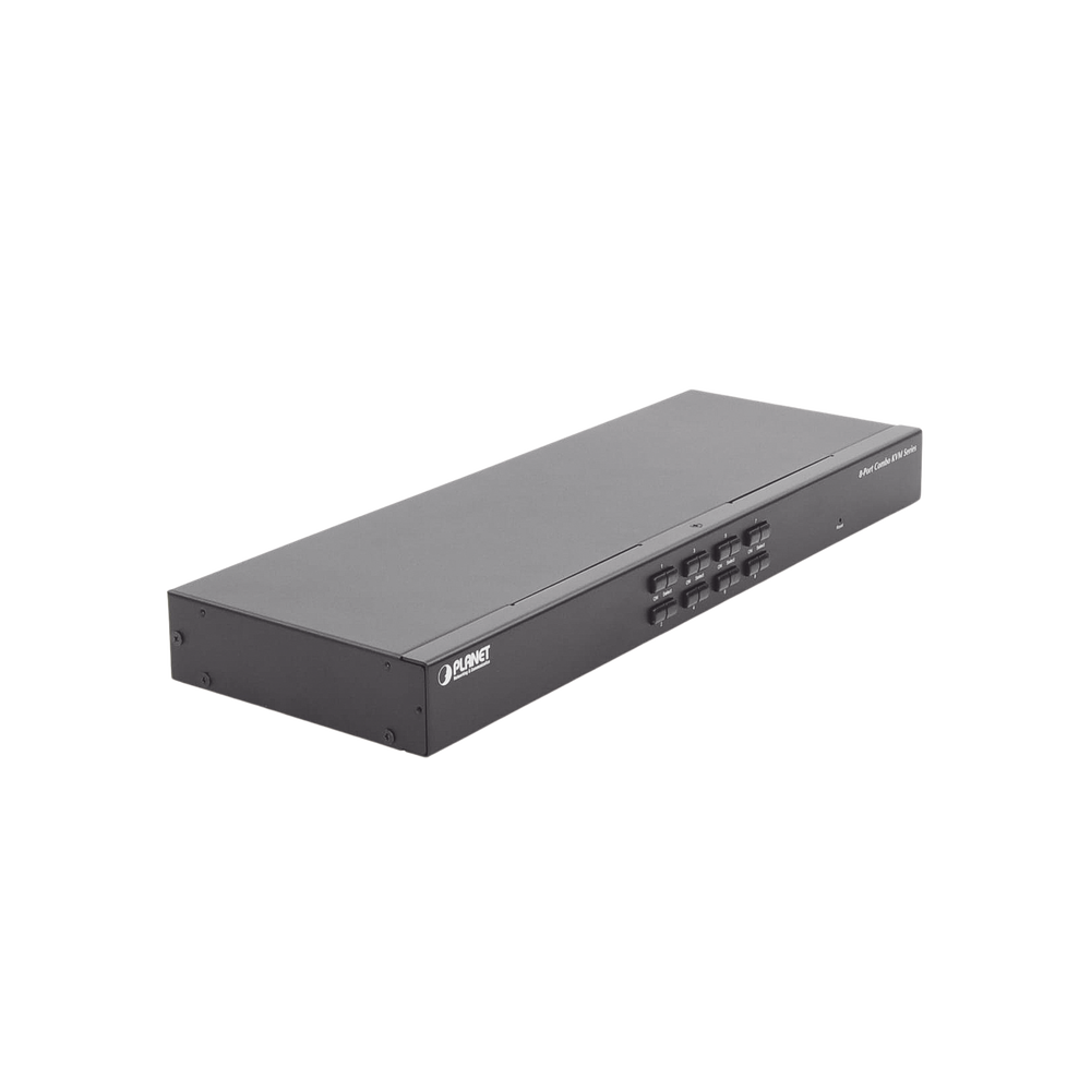 Switch Para Monitor KVM de 8 Puertos VGA, Permite el Acceso y Controla Hasta 8 Computadoras Desde Una Sola Consola (Teclado, Ratón y Monitor).
