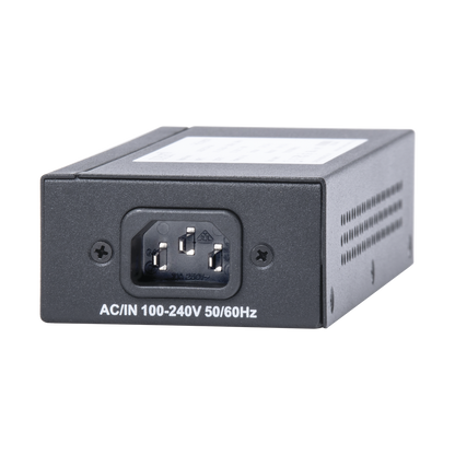 Inyector Super Hi-PoE / 56 Vcc / 60 Watts / Para Domos HIKVISION PTZ / IP (-AE / DE) / Soporta 802.3 af / at / Para Aplicaciones de CCTV