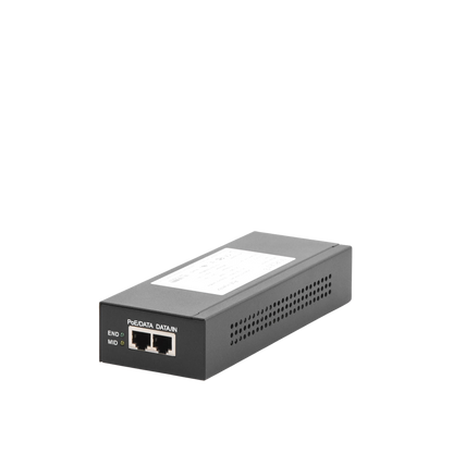 Inyector Super Hi-PoE / 56 Vcc / 60 Watts / Para Domos HIKVISION PTZ / IP (-AE / DE) / Soporta 802.3 af / at / Para Aplicaciones de CCTV