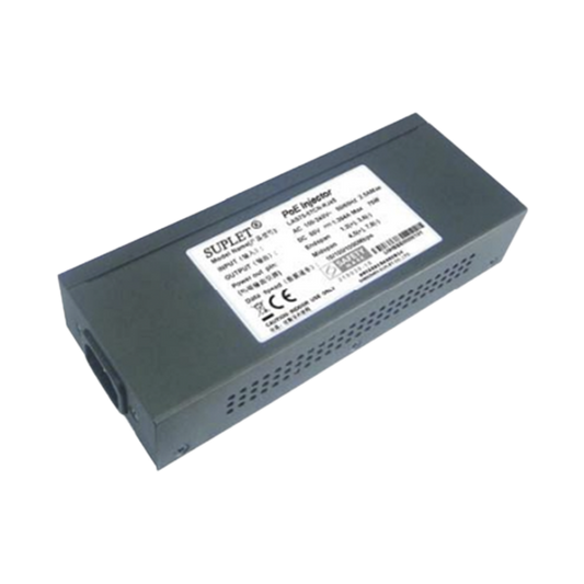 Inyector Super Hi-PoE / 55 Vcc / 75 Watts / Para Domos HIKVISION PTZ / IP (-AE / DE) / Soporta 802.3 af / at