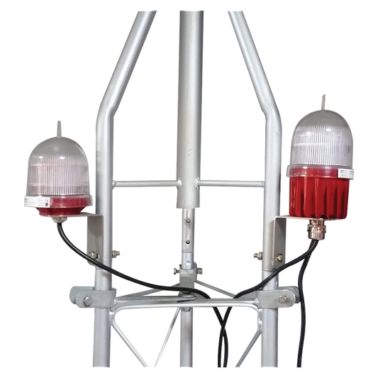 Lámpara de Obstrucción Doble tipo L-810 (Certificada). Voltaje de operación: 110 Vca.