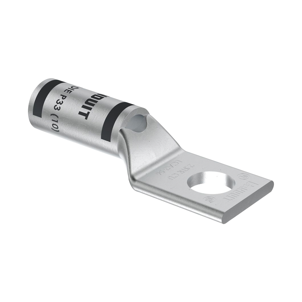 Zapata de compresión LCA2-56-Q, para cal. 2 Awg, Barreno para tornillo prisionero de 5/16, 1 Pz