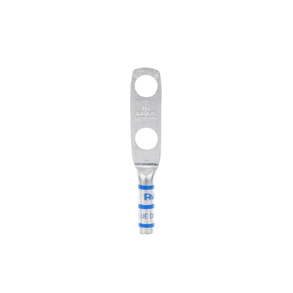 Zapata de compresión LCC6-38D-L para cal. 6 Awg, Doble barreno para tornillo prisionero de 3/8, Espaciado de orificio 25.4mm, 1 Pz
