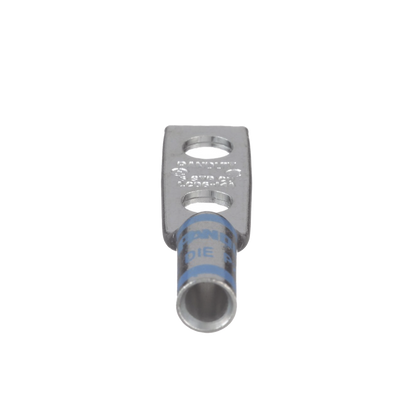 Zapata de compresión LCD6-14A-L para cal. 6 Awg, Doble barreno para tornillo prisionero de 1/4, Espaciado de orificio 16mm, 1 Pz
