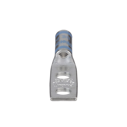 Zapata de compresión LCD6-14A-L para cal. 6 Awg, Doble barreno para tornillo prisionero de 1/4, Espaciado de orificio 16mm, 1 Pz