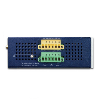 (LoRa) Gateway Industrial LoRaWAN con 5 puertos 10/100/1000T, Banda de 902 a 928 MHz,  Con 2 Entradas y Salidas Digitales