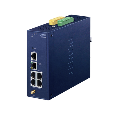 (LoRa) Gateway Industrial LoRaWAN con 5 puertos 10/100/1000T, Banda de 902 a 928 MHz,  Con 2 Entradas y Salidas Digitales
