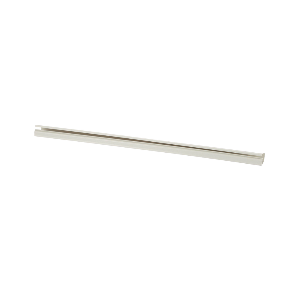 Canaleta LD10 de PVC rígido, con cinta adhesiva para instalación sin herramientas, de 38.4 x 24 x 3048 mm, Color Blanco Mate