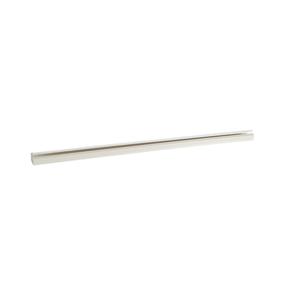 Canaleta LD10 de PVC rígido, con cinta adhesiva para instalación sin herramientas, de 38.4 x 24 x 3048 mm, Color Blanco Mate