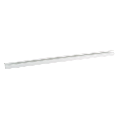 Canaleta LD10 de PVC rígido, con cinta adhesiva para instalación sin herramientas, de 38.4 x 24 x 1828.8 mm, Color Blanco