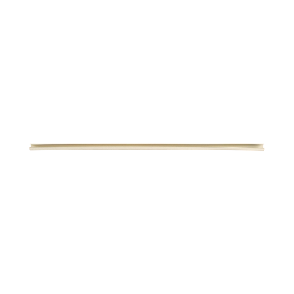 Canaleta LD3 de PVC rígido, con cinta adhesiva para instalación sin herramientas, 19.6 x 11.2 x 1828.8 mm, Color Blanco Mate