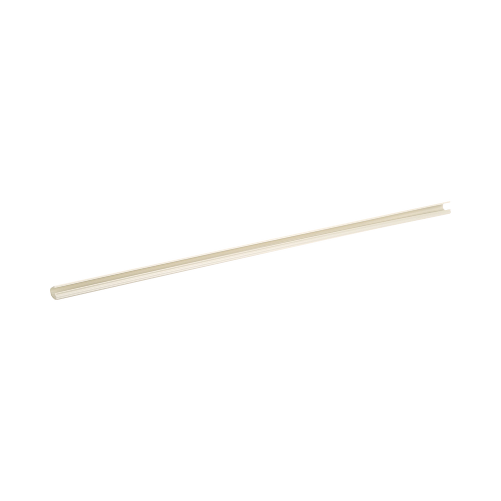 Canaleta LD3 de PVC rígido, con cinta adhesiva para instalación sin herramientas, 19.6 x 11.2 x 1828.8 mm, Color Blanco Mate