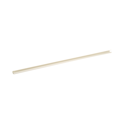 Canaleta LD3 de PVC rígido, con cinta adhesiva para instalación sin herramientas, 19.6 x 11.2 x 1828.8 mm, Color Blanco Mate
