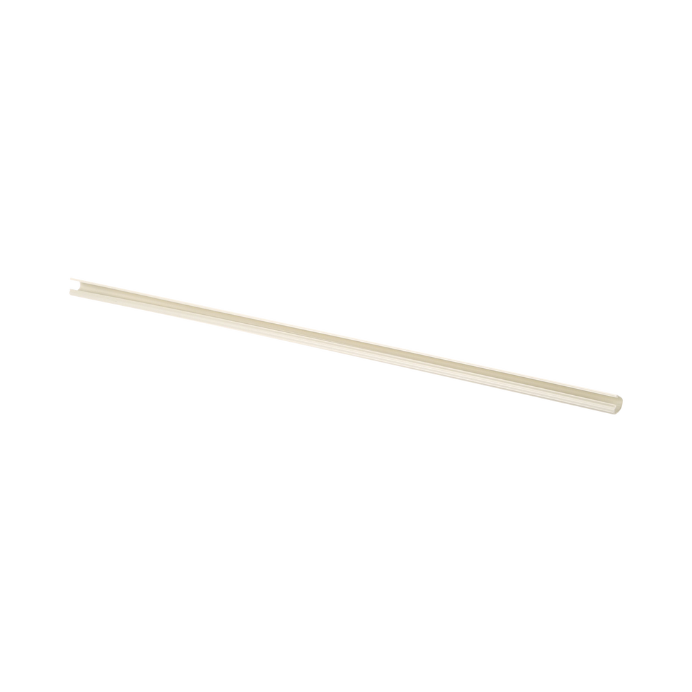 Canaleta LD3 de PVC rígido, con cinta adhesiva para instalación sin herramientas, 19.6 x 11.2 x 1828.8 mm, Color Blanco Mate