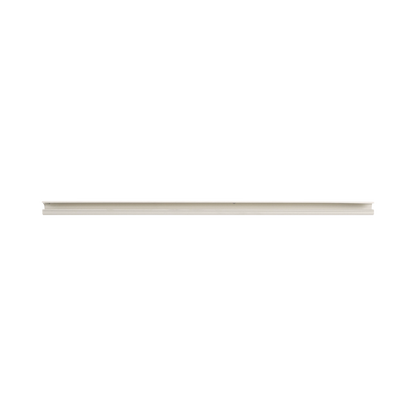 Canaleta LD5 de PVC rígido, con cinta adhesiva para instalación sin herramientas, 26 x 15 x 1828.8 mm, Color Blanco Mate