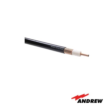 Cable coaxial Heliax de 1-1/4". Cobre corrugado. 100% Blindado.  Retazo de 20 metros