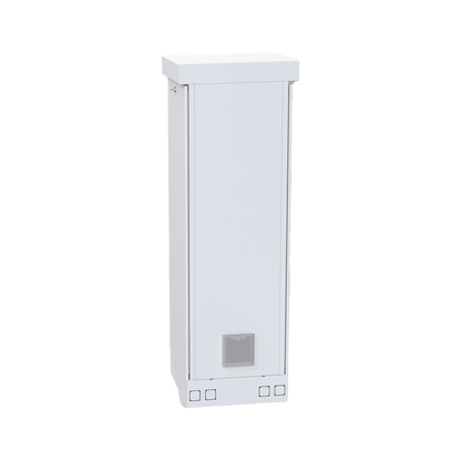 Gabinete para Piso, Capacidad, 31 Unidades de Rack, Doble puerta y Postes frontales e intermedios ajustables, Color Blanco, Se envía el Gabinete Armado.