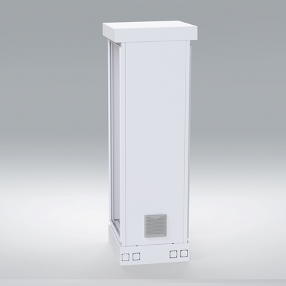 Gabinete para Piso, Capacidad, 31 Unidades de Rack, Doble puerta y Postes frontales e intermedios ajustables, Color Blanco, Se envía el Gabinete Armado.