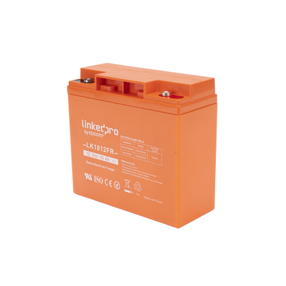 Batería de respaldo 12 V |  18 Ah | AGM | Certificada UL94-V0 Retardante a la Flama  | Especial para Seguridad Electrónica | UPS | Sistemas de Emergencia | Vida útil 5 años | Terminales T1