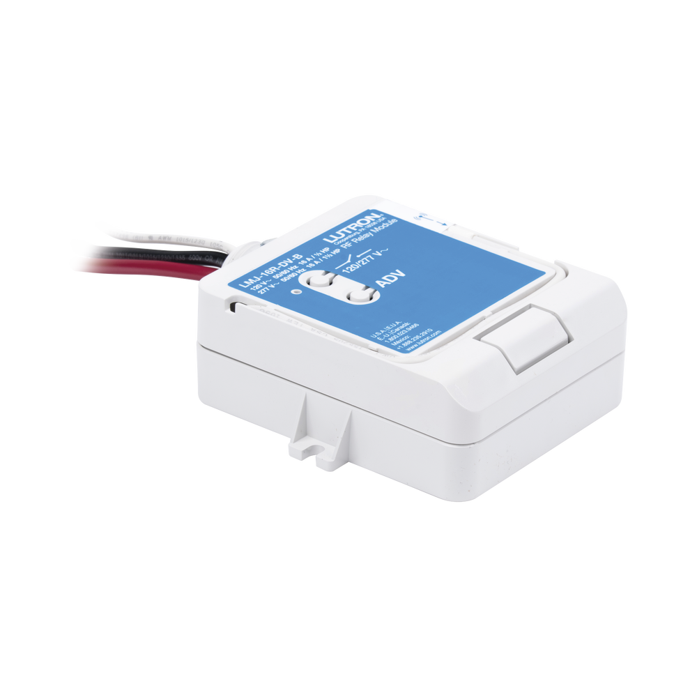 (RadioRA2) Relay control de iluminación, carga 16A, 120/277V, compatible con RadioRA2, RA2Select y RR3.