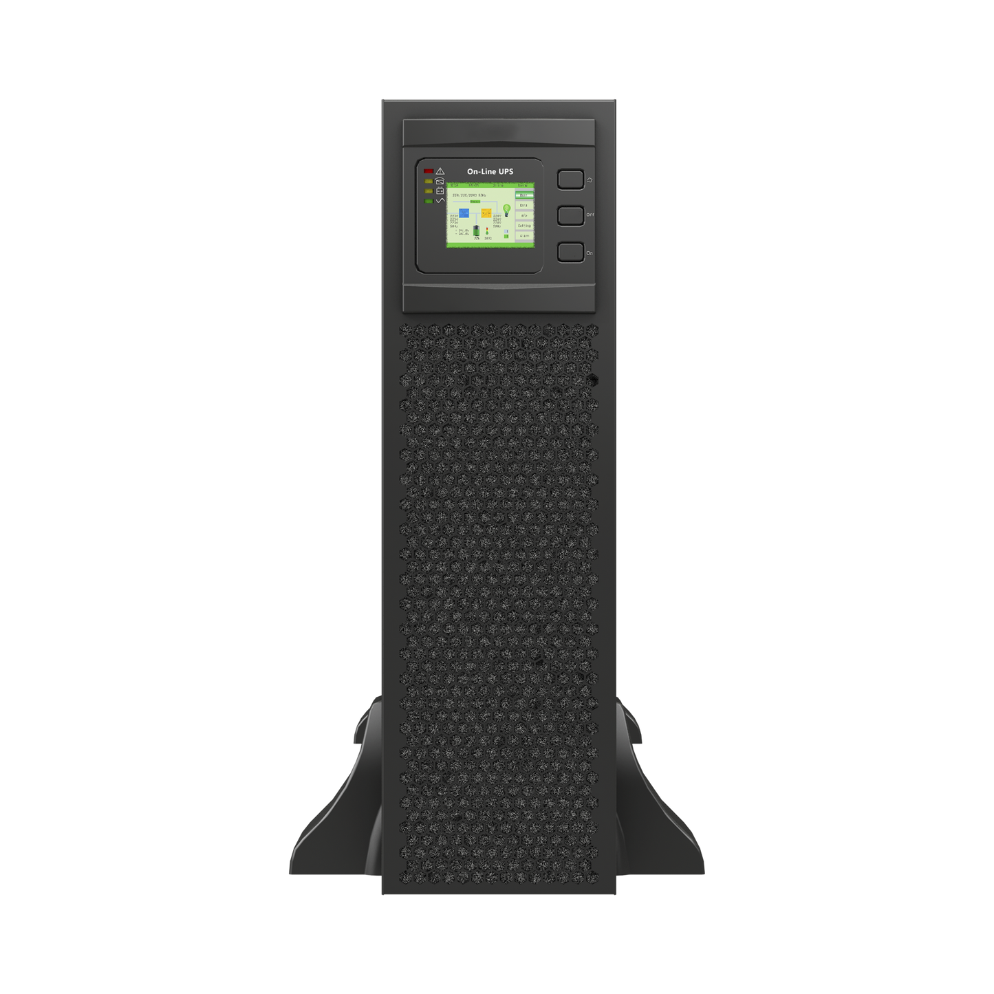UPS de 15 KVA/15 kW, Online Doble Conversión, 120 Vac de Entrada 3 Fases, Entrada Hardwired, Onda Senoidal Pura, Torre o Rack