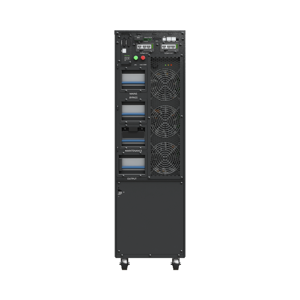 UPS de 15000 VA/10000 W, Online Doble Conversión, 3F 200 - 240 Vac de Entrada, 3F 200 - 240 Vac de Salida, Terminal Hardwired, Onda Senoidal Pura, Torre o Rack de 6 UR, Con 3 Tomas NEMA L6-30R